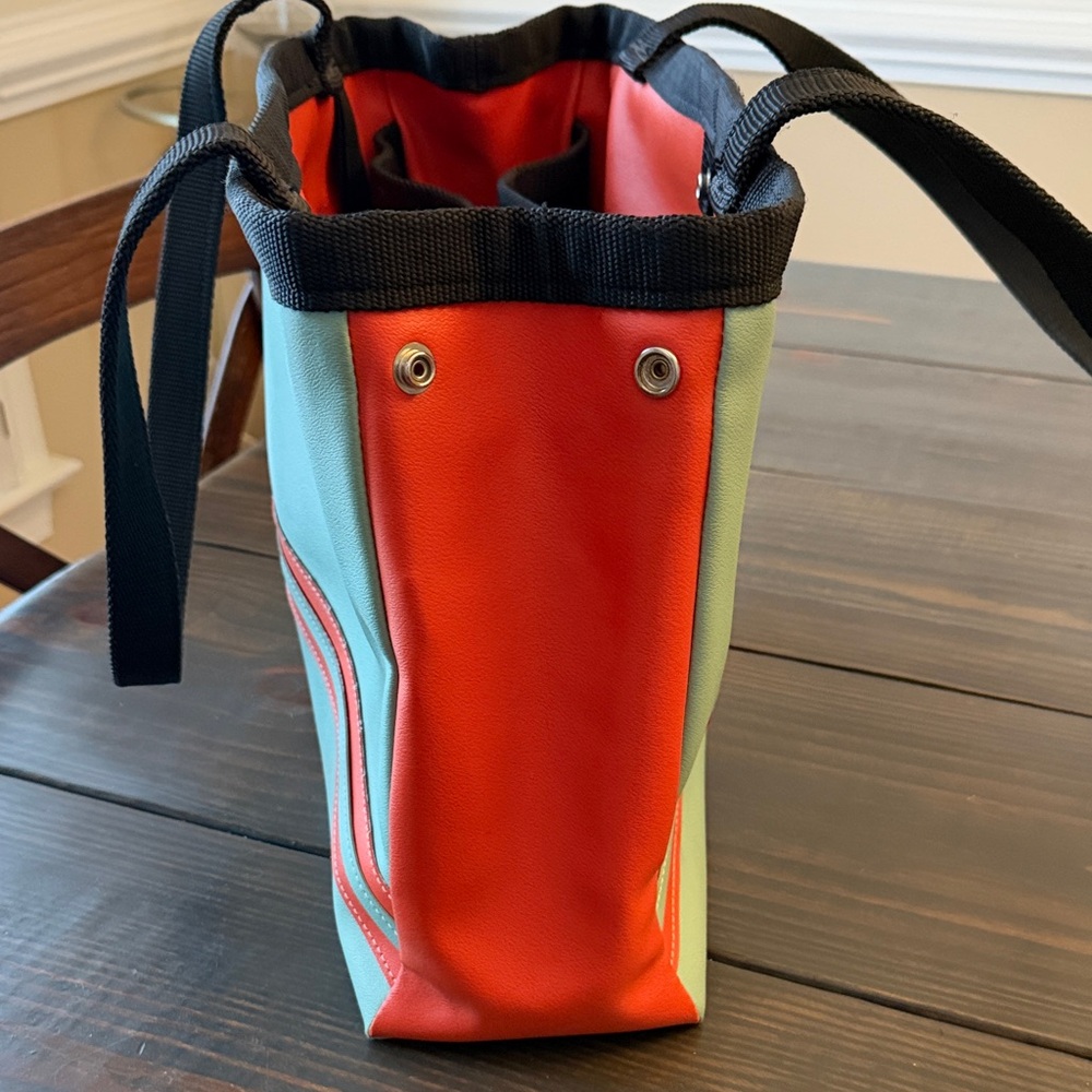 Holly Aiken Tote Bag - turquoise and orange - Picture 9 of 10